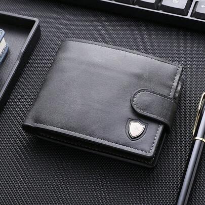  Ví ngắn tối giản dành cho nam CarrKen, ví gập đôi đa chức năng đựng thẻ tín dụng.