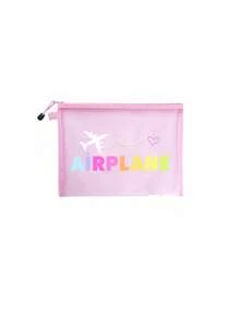 Women's Airplane Themed Travel Toiletries And Cosmetics Storage Bag - Cute Aviation Design With Airplane And Airplane Text Prints, Compact Makeup Bag With Zipper, Lightweight And Durable Fabric, Suitable For Carrying Essentials, Ideal Birthday/Honeymoon Gift For Female Travelers (Airplane Luggage Design, Travel Accessories) - Perfect For Airplane Enthusiasts, Airplane Themed Small Makeup Storage Bag - Multicolor - View 14