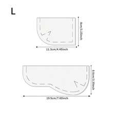 2pcs Cute Coin Purse Sewing Template Without Zipper, Transparent PET Patchwork Template, Multipurpose DIY Handbag Sewing Patchwork Ruler, Suitable For Quilting DIY Patchwork Pattern Drawing And Handicrafts, Crafting Enthusiasts Cutting Tool Template - Classic - View 12