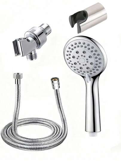 Bộ vòi sen cầm tay áp lực cao 5 chế độ, dây mềm 1.5m, có thể điều chỉnh chế độ phun mưa và massage, thích hợp sử dụng trong phòng tắm gia đình, cho người lớn, thú cưng và vệ sinh hàng ngày, chỉ dùng để tắm.