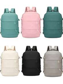 Mochila de mujer, mochila de viaje de gran capacidad, mochila para ir al trabajo/escuela, bolso de portátil de moda, bolsa de viaje de negocios de corta distancia, cumple con las regulaciones de Ryanair, Wizz Air y otras aerolíneas - Multicolor - Ver 3