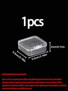 31pcs Multipurpose Transparent Plastic Storage Box, Mini Clear Bead Storage Box, Suitable For Organizing Earrings, Rings, Jewelry And Nail Art Accessories, Travel Essentials, Storage Box, Cosmetic Storage, Women's Gift, Christmas Gift, Women's Gift Ideas, Room Decor - Multicolor - View 13
