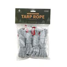 CAMPINGMOON 户外露营加固耐磨 4mm 帐篷绳 反光营地绳 遮阳篷固定防风绳 FS-4500 - 銀色 - 查看 12