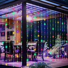 LED String Lights With Remote Control, 8 Lighting Modes, Bedroom Decor, Party Decoration - USB Powered - USB Curtain Light - View 6