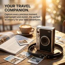 FujiFilm Kamera instan mini EVO dengan 10 filter Jepang/retro, berbagai kegunaan, sempurna untuk menciptakan suasana perjalanan/kencan, dan lensa yang dapat diputar untuk swafoto. - View 1