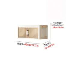 1pc 45cm/17.7in Foldable Storage Cabinet, Home Living Room Toy Storage Rack, Snack Storage Cabinet, Kitchen Storage Cabinet, Christmas Gift, Storage Box, Under Bed Storage - Multicolor - View 13