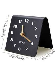 1pc Creative Small Desktop Clock, Student Bedside Table Decor Clock, Silent Non-Ticking Wall Clock, Suitable For Living Room, Bedroom, Kitchen, Bathroom And Office Desktop Decor, Modern Design Home Decor Clock, Birthday Gift, Holiday Gift - Digital Clock - View 12