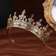 Unisex Vintage Medieval Renaissance King Crown Headpiece, Retro Prince/Princess Crown Headband, Costume Accessory For Birthday, Cosplay - Crown - View 6