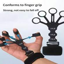 Bộ 2 dụng cụ tập luyện sức mạnh ngón tay, dụng cụ kéo giãn ngón tay, dụng cụ tập luyện sức mạnh ngón tay và bàn tay, nẹp kéo giãn cổ tay, màu đen. - Nhiều màu - Xem 7