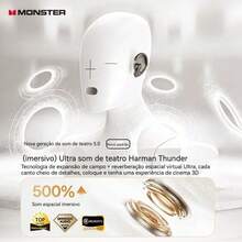 Monster Q11 True Wireless Earbuds, Semi-In-Ear Design, Bluetooth 5.4, 30H Playtime, HD Sound, Low Latency for Music & Gaming – Black - 查看 7