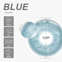 EYESHARE 1 Pair For Eyes Red Eye Contacts Cosplay Green Lenses Annual Disposable Blue Eye Lenses Soft Brown Beauty Lens - Blue - View 5