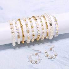1 Hộp Bộ Dụng Cụ Làm Trang Sức Bằng Hạt Acrylic, Bao Gồm Hạt CCB Vàng Để Tự Làm Vòng Tay, Dây Chuyền, Khuyên Tai, Mặt Dây Chuyền, Đồ Thủ Công. - Nhiều màu - Xem 3