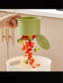 1pc Hands-Free Pressure Drainage Basket, Food Waste Filter Basket, Hanging Sink Drainage Basket, One-Touch Pressure Drainage Basket, Kitchen Plant Rack, Faucet Drainage Basket, Independent Drainage Basket, Kitchen Storage, Sponge Drainage Basket, Dishcloth Drainage Basket, Soap Drainage Basket - Suitable For Kitchen And Bathroom, Kitchen Supplies, Kitchen Accessories, Kitchen Tools - View 7