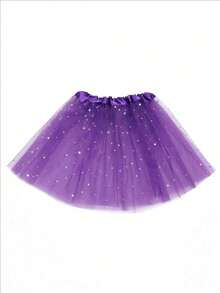 1pc Solid Color Casual Mesh Chiffon Tulle Skirt, 30cm Length, Lightweight Semi-Sheer Puff Skirt, Suitable For Ballet, Dance, Stage Performance, Cosplay, Princess Dress - Multicolor - View 12