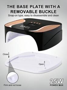 SUN C11 UV LED 美甲灯，专业快速固化凝胶美甲烘干机，带液晶显示屏，4 种定时设置，家用及美甲沙龙适用 - 黑色 - 查看 3