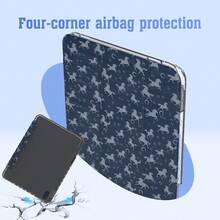 1 pieza Funda protectora plegable de alta transparencia A16 compatible con iPad Air 4/5/6/7, para la 10a/11a generación - Azul oscuro - Ver 8