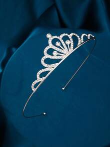 1 peça de tiara feminina minimalista com cristais em liga metálica, ideal para festas, aniversários, casamentos, ensaios fotográficos, festivais e ocasiões elegantes. - Coroa Multicolorida - Ver 6