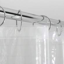 Clear PEVA Shower Curtain Liner, 70 X 71 Inches, Lightweight - 1 - View 6