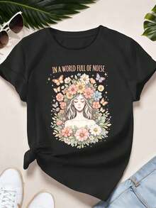 Women T-Shirts - Black - View 2