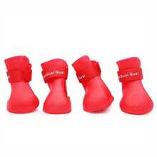 Pet Shoes Cute Pet Dog Shoes Rainproof Puppy Boots Non-Slip Dog Shoes Christmas Gift - 紫羅蘭 - 查看 10