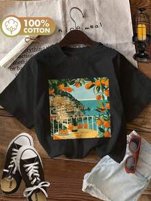Women T-Shirts - Black - View 1