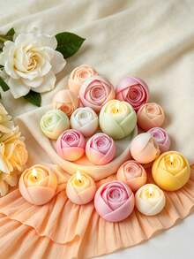 1/2/3pcs Peony And Rose Bub Candle Silicone Mold, Flower Moulds Suitable For Resin DIY Crafts, Handmade Candles,Soaps, Aromatherapy Wax , Gypsum,Drop Glue,Jewelry, Home Decorations, Detailed Floral Texture, Great For Valentine's Day, Weddings,Holidays, Mother's Day, Romantic Gifts And So On. - White - View 6