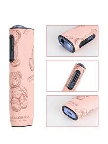 1 pieza Estuche protector IQOS ILUMA I ONE, diseño de oso de peluche anti-caída, carcasa protectora portátil, opciones de multicolor para parejas, material de cuero PU de alta calidad con aberturas precisas, caja de almacenamiento, adecuado para uso personal o regalo, accesorio de moda minimalista, mejora la experiencia del usuario, artesanía exquisita, resistente a los arañazos, el modelo popular brinda protección integral para su dispositivo, alta relación calidad-precio - ILUMA i ONE/Oso pardo - Ver 4