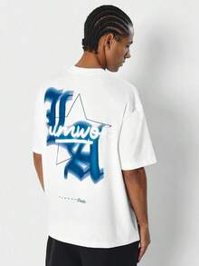 Camiseta con estampado de LA en la espaldaTee - Blanco - Ver 7