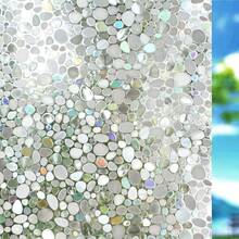 Rainbow Privacy Window Film, Static Cling Insulation Window Tint, Non Adhesive Decorative Window Glass Sticker - 1PC - View 12