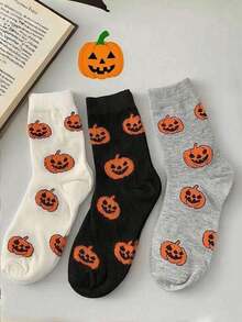 1/3 pares de calcetines de media caña de unicolor para hombres, calcetines casuales suaves y cómodos - Multicolor - Ver 12