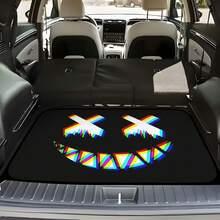 1 件加厚南瓜脸印花汽车后备箱垫，防水防尘，易于清洁，适用于 SUV、轿车、卡车，有效保护后备箱。 - 100cm*75cm - 查看 8