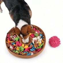 Sniff, Puzzle Pad Dogs, Enrichment Sniffing Training Game, Boredom Buster Food Dispenser, Interactive, All Season - 橙色 38X38厘米 - 查看 10