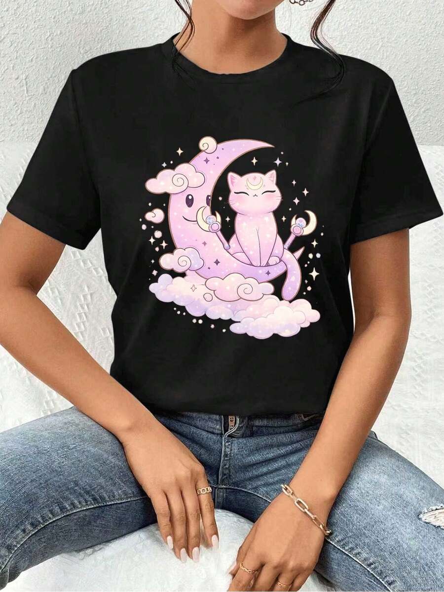 Women T-Shirts - Black - View 1