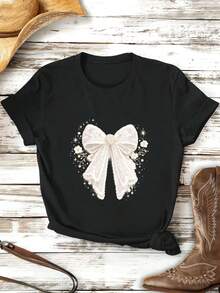 Women T-Shirts - Black - View 2