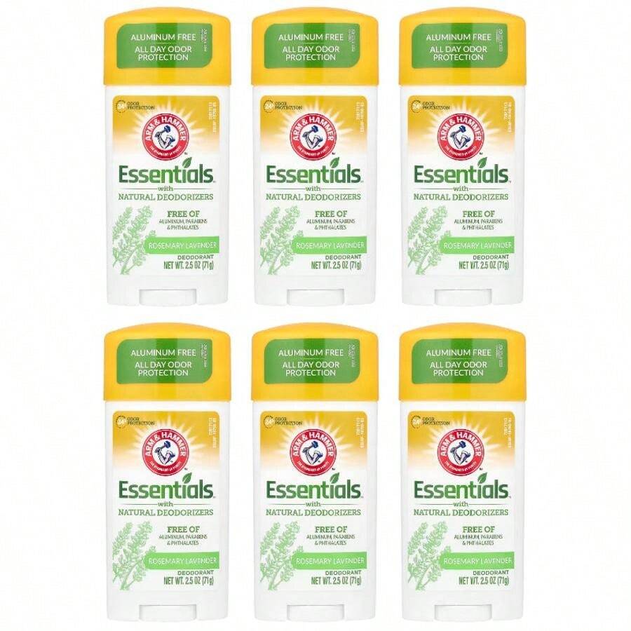 Arm  Hammer Essentials Deodorant Rosemary Lavender 2.5 Oz - 6 件裝 - 查看 1