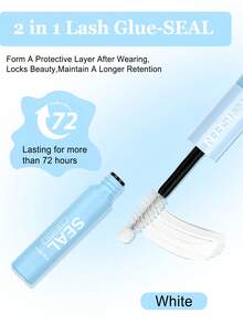 5ml Adhesive, 5ml Sealant, 5ml Makeup Remover, Eyelash Glue Strong & Long-Lasting Cluster Eyelash Glue 2-In-1 Eyelash Adhesive Sealant, Full Day Wear DIY False Eyelash Dedicated Adhesive Sealant Remover 3 Pieces Set - Multicolor - View 5