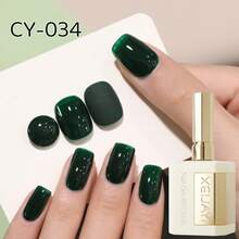 1 Bottle 40ml Avocado Diary Green Series Nail Polish Gel, Semi-Permanent Nail Polish Gel, Removable UV LED Nail Gel, Nail Art Supplies, DIY Nail Decoration, Home Salon Gift For Women - Multicolor - View 11