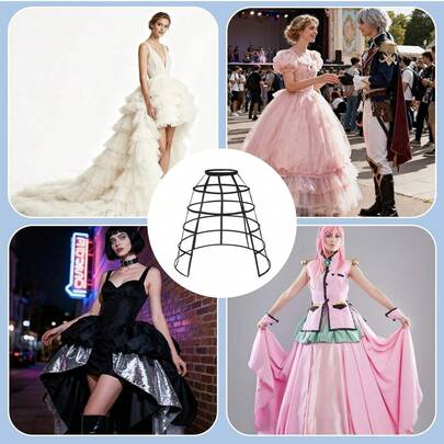 A Women's Petticoat, Black And White, Cool Summer Petticoat, Four Seasons Short Petticoat, Puffy Skirt Petticoat, Lolita Petticoat, Bridal Wedding Dress Super Large Super Puffy Petticoat, Asymmetrical Petticoat, Princess Dress Petticoat