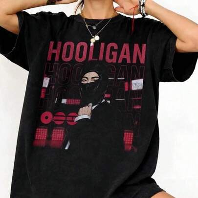 Fashion,All MatchComfort Co Lors First Time Hooligan Shirt B TS Arirang Shirt Hooligan Jin Meme Tee BT S World Tour 2026 Shirt World Tour 20,Sommer,Tops,Top,T Shirt,Cardigan,,Sommer Top,Standard Fit, All Season Wear