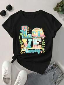 Women T-Shirts - Black - View 2