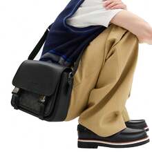 Coach Racer Printed Men's Single Shoulder Crossbody Bag CT716QBMI5 - Black/Gray CT716QBMI5 - View 2