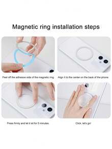 Bling Magnetic Phone Holder, Retractable Rhinestone Phone Stand, Luxury Rhinestone MagSafe Phone Accessory - Multicolor - View 6
