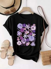 Women T-Shirts - Black - View 1