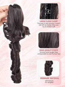 Claw Shaped Ponytail Synthetic Wig With 16 Inch Long Wavy Heat-Resistant Fiber Synthetic Ponytail Suitable For Women's Daily Use And Gatherings - Multicolor - View 2