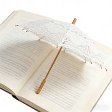 Bridal Wedding Decoration Umbrella For Photoshoot White Vintage Lace Parasol Victorian Style Sunshade For Women - White - View 4