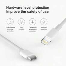 1-3条 6.6英尺 USB-C/USB 转 Lightning 快速充电数据线，兼容 PD 协议，兼容苹果 14/13/12/11 系列，适用于旅行、通勤、办公等多种场景。 - 白色 - 查看 5