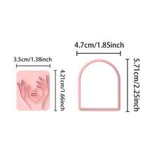 Abstract Art Line Face Seal Polymer Clay Cutter Mold With High Precision Diy Handcrafted Clay Mold Tools, Precision Knife Molds - Craft Supplies - Perfect Gift For Diy Enthusiasts - Artistic Lines Facial Seal - View 13