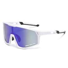 Large Frame Outdoor Sports Cycling  For Men And Women, Fashionable Eyeglass Frames, Windproof Protective Glasses - Translucent Pink - View 9