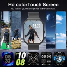 260mAh Full Touch High-Definition Fashionable Smart Watch With Wireless Calling (Dial, Answer), Abundant Watch Faces, Sports Monitoring, Message Notification, Multi-App Reminder, Compatible With Android And IOS Phones, Perfect Gift For Men - Multicolor - View 6