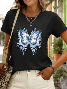 Women T-Shirts - Black - View 1